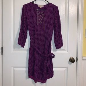 Michael Kors Purple dress with pattern